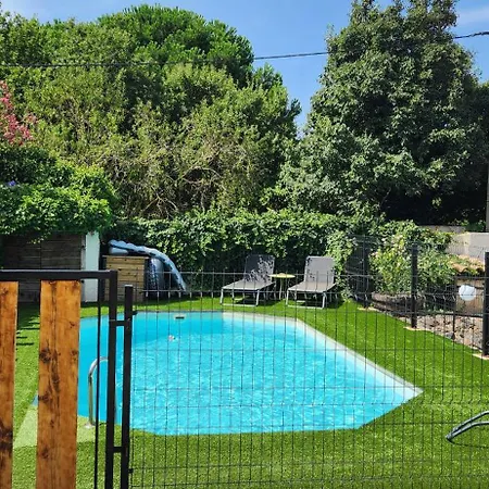 Familliale Au Calme Sans Vis A Vis, Bbq, Piscine Privee, Proche De La * Saint-Thibery